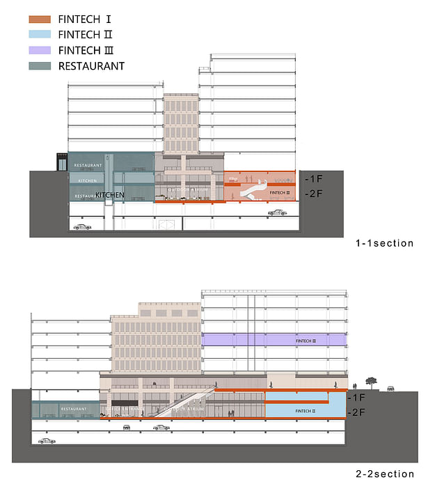 Axonometric drawings / Section by WIT Design & Research