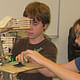 Campers design and build a model tree house. Courtesy of Carol Myers Flaute.