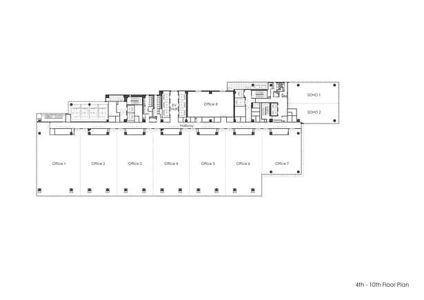 4th-10th Floor Plan Image Credit: Nikken Sekkei Ltd