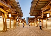Athletes’ Village Plaza: A Festive Space Created with Timber from Across the Nation