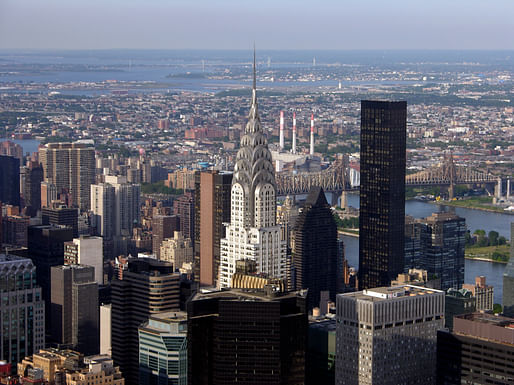 View of the Chrysler Building from the Empire State Building, its former rival. Photo: William R. Weiss.