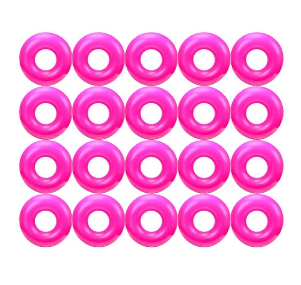 Plaza building blocks: neon pink floaties 