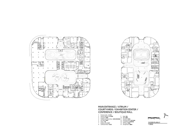 Ground floor plan. Image: Zaha Hadid Architects