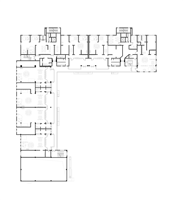 First Floor Plan. © unarchitecte