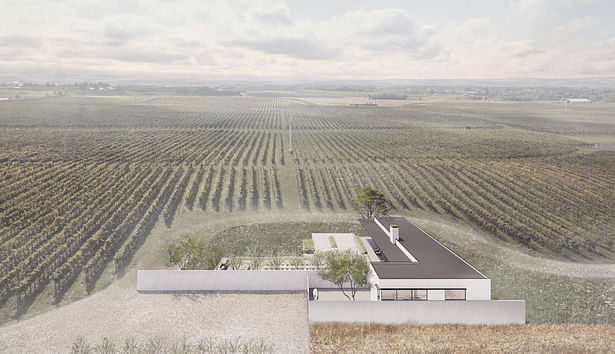 Everen Wines Tasing Room - Rendering (Image: Wittman Estes)