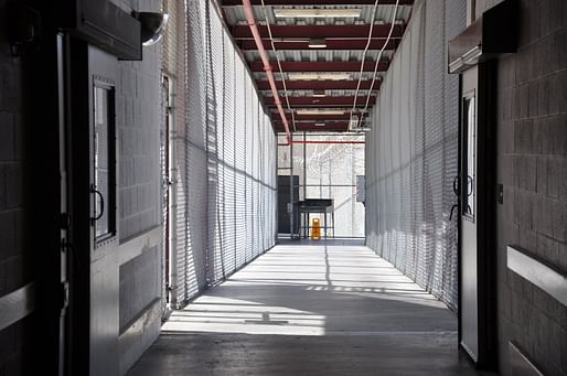 View of the Otay Mesa Detention Center, a privately run prison that will no longer be allowed to operate in California. Image courtesy of Flickr user BBC World Service.