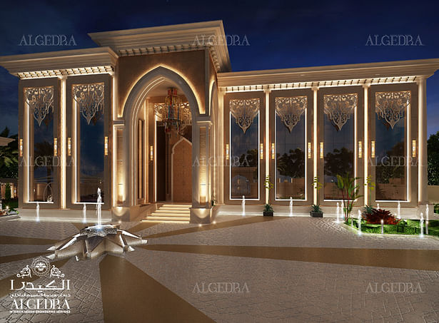 Luxury villa facade design