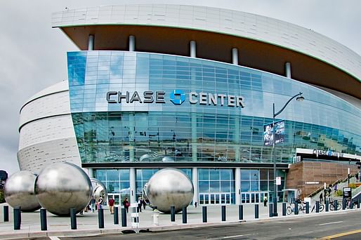 View of the new Chase Center. Image courtesy of Wikimedia user Tony Wasserman. 