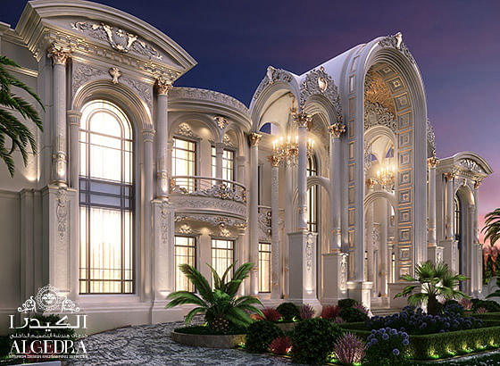 Luxury palace elevation design