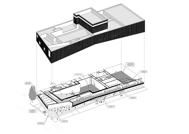 Axonometric. Image courtesy of O-S Architectes.