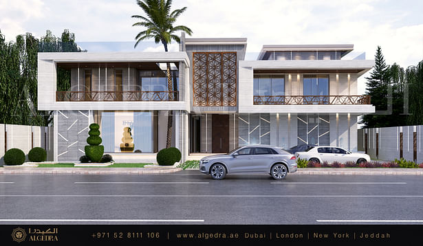 Modern villa in Dubai exterior