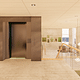 Office to lobby. Interior render courtesy of ZGF Architects / Shive-Hattery Architects.