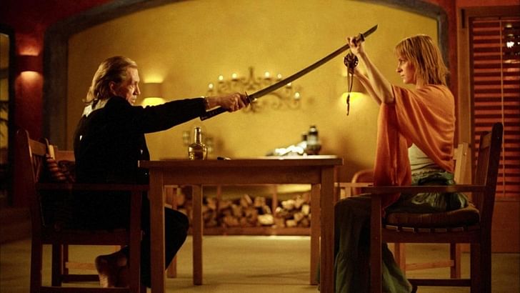 Bill and the Bride, Kill Bill. Image via nunucachoo.wordpress.com.