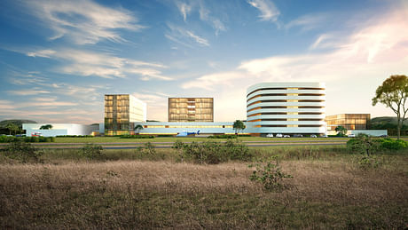 Architectural renderings ofr the new hospital in Panama