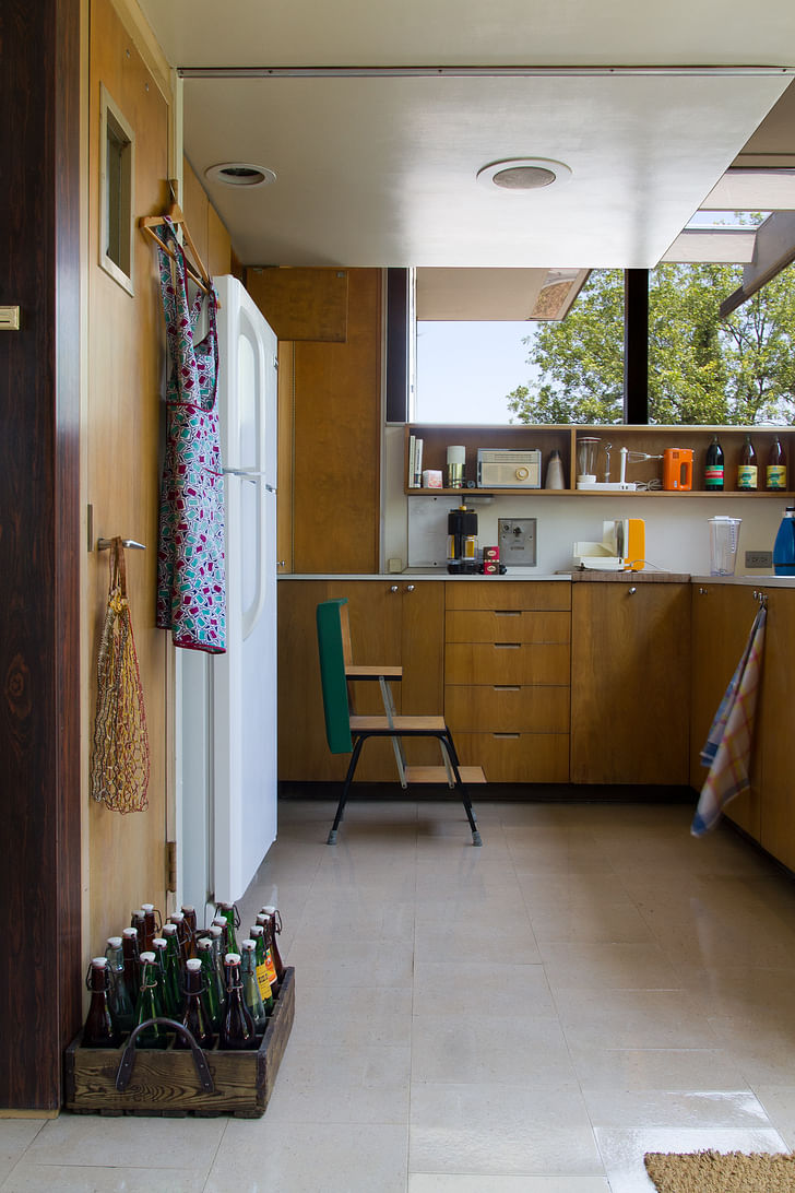 The VDL's kitchen in 'Competing Utopias', photo by David Hartwell, courtesy of Sarah Lorenzen.