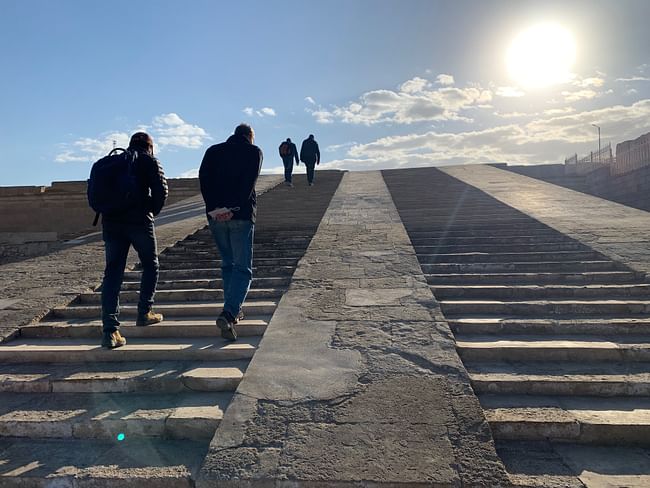 Abydos, Egypt: Tourism and encroachment at one of Ancient Egypt’s most important sites require technical expertise and careful planning to support sustainable preservation. Pictured: T he processional entry steps of the Seti I Temple at Abydos, Egypt. Image courtesy WMF.