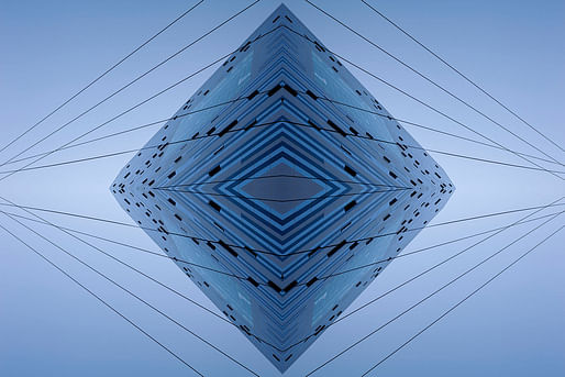 The Blue Diamond, by Aaron Yassin, 27" x 40", C-print, mounted to aluminum and reverse-mounted to plexiglass, 2012