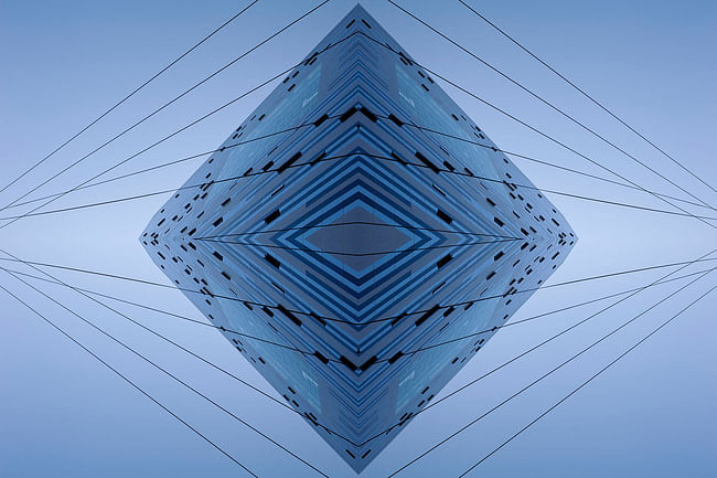 The Blue Diamond, by Aaron Yassin, 27' x 40', C-print, mounted to aluminum and reverse-mounted to plexiglass, 2012