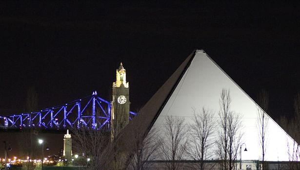 The 80-foot tall nomadic pyramid houses an experiential arts and entertainment installation called PY1.