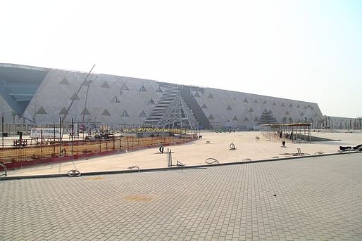 Photo courtesy of Wikimedia user <a href="https://commons.wikimedia.org/wiki/File:Grand_Egyptian_Museum_2019-11-07j.jpg"> Djehouty</a>