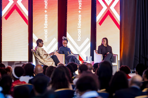 NOMA Opening Keynote - West African female practitioners, Farida Abu-Bakare, Tosin Oshinowo and Nmadili Okwumabua, who are redefining architecture across borders. Image credit: VSDavis Photography 