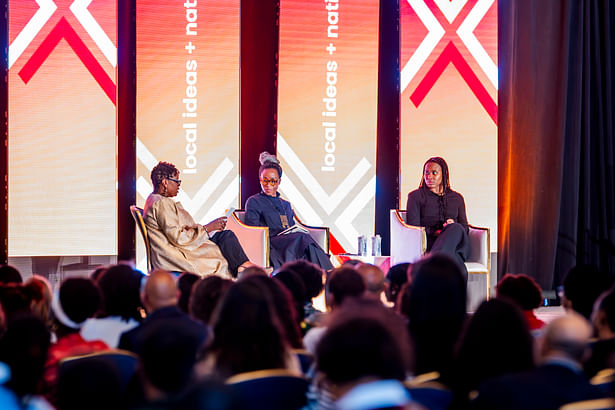 NOMA Opening Keynote - West African female practitioners, Farida Abu-Bakare, Tosin Oshinowo and Nmadili Okwumabua, who are redefining architecture across borders. Image credit: VSDavis Photography 