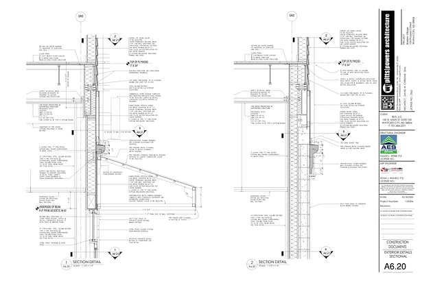 Large scale section details.