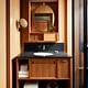 Guest room vanity. Photo: Stephen Kent Johnson.