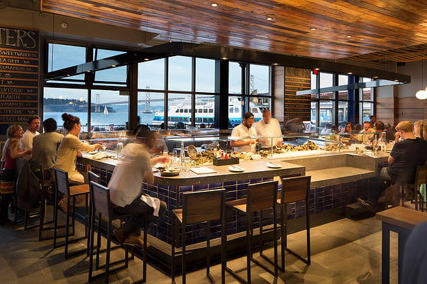 Oyster Bar with views of the Bay