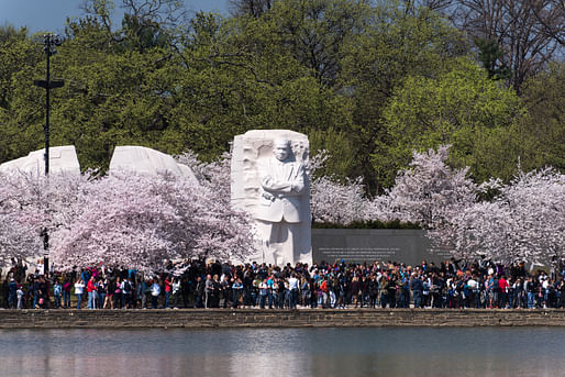 Martin Luther King, Jr. Memorial in Washington, D.C., 2016. Photo by Robert Lyle Bolton via Flickr, provided by The Cultural Landscape Foundation.