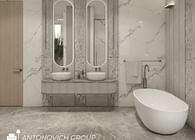 Modern Bathroom Interior Design and Sanitary Solutions by Antonovich Group