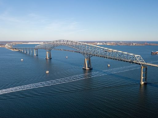 The Francis Scott Key Bridge in Baltimore, pictured in 2018. Image credit:Dharrah87/Wikimedia licensed under CC BY-SA 4.0