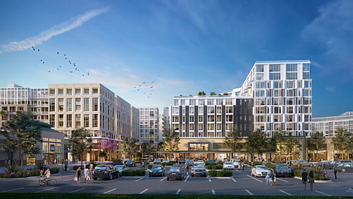 KTGY, along with developer Sand Hill Property Company, created a bold vision to revitalize a local, big-box shopping center and make for a space to call home, connect and entertain. (Image credit: KTGY)