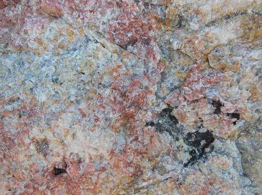 Close up view of quartz stone. 