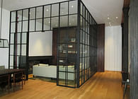 Steel Loft Partition System, Private Residence