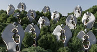 MASK Architects has designed the world's first steel 3D printed structure of modular houses for Nivola Museum’s