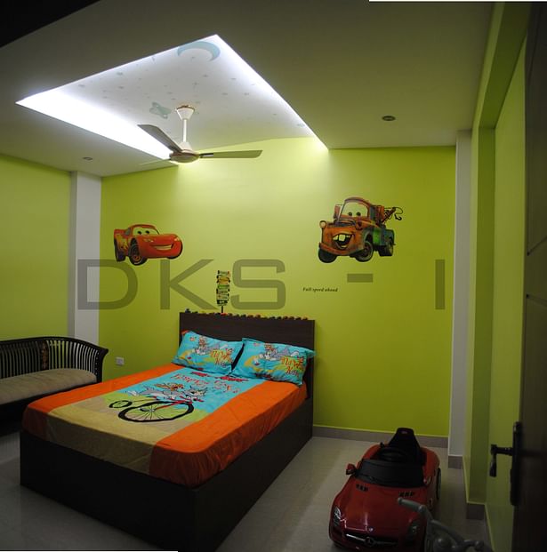Children's bedroom - white light design