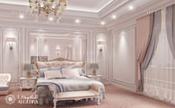 Luxury villa in Dubai neoclassic style interior