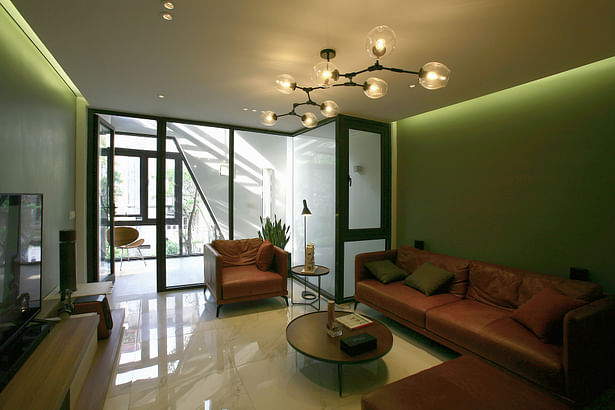 2nd floor - Living room & Studio