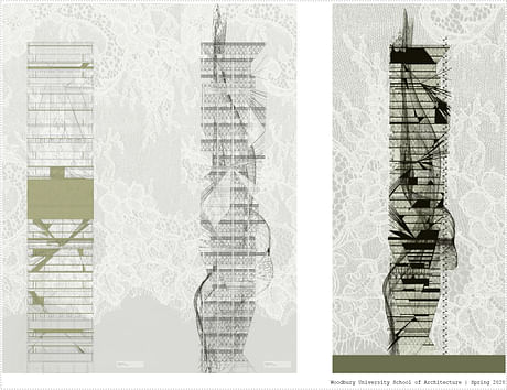 Thesis Lace Skyscraper 'Allegorical Blooms'