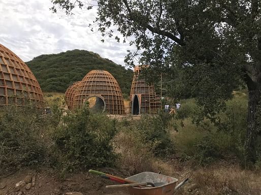 Kanye West's experimental domes have been demolished. Image courtesy of Los Angeles County.