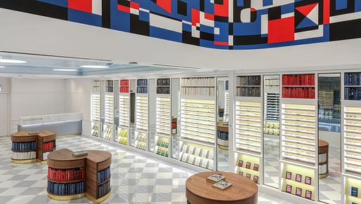 Warby Parker's latest NYC store sells books and, oh well, glasses, too. Image: Sara Essex Bradley, via qz.com.