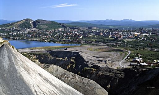 The Swedish city of Kiruna as seen from its mine. Photo credit: Nordicphotos/Alamy, via theguardian.com