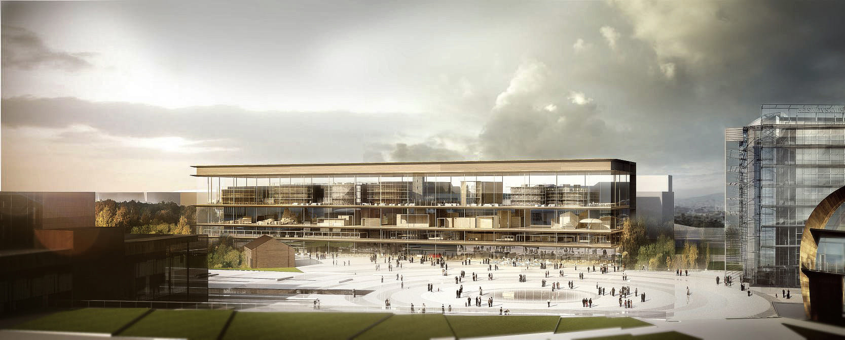 Helsinki Central Library Entry by AAKAA & MARS Architectes