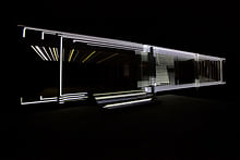 INsite by Luftwerk turns Mies' Farnsworth House inside-out with light and sound