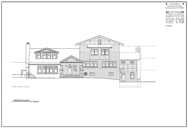 Isaac Residence Front Elevation