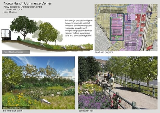 A complex project that involved integrating industrial facilities with adjacent residential neighborhoods. Incorporated bioswales and parkway buffers to meet both the client and community's need.