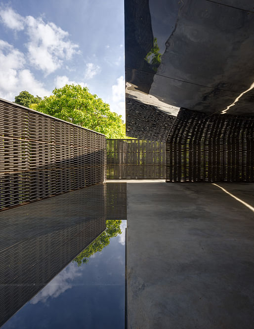 The 2018 Serpentine Pavilion, designed by Frida Escobedo. Photo: Rafael Gamo.