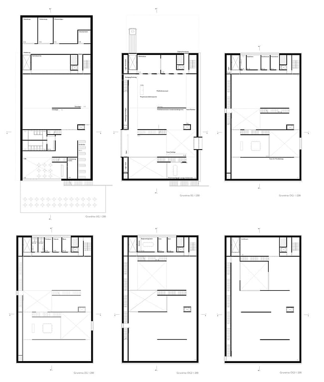 Floor plans (Image: Heike Hanada / Benedict Tonon)