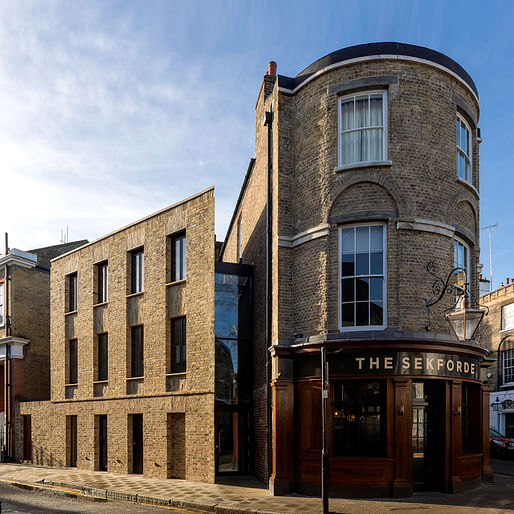 RIBA London Sustainability Award: The Sekforde by Chris Dyson Architects. Photo: Peter Landers.